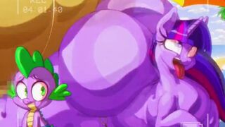 [Angelauxes] Twilight Sparkle gets NTR'ed by a Male Human at the Beach in Mexico