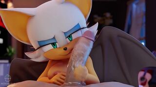 Rouge hand job and CUM![remastered][Merengue-z]