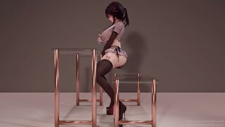 [Star Rail] Kafka カフカ nippleurethra masturbation (乳首尿道) 4k60