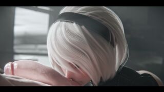2B Blowjob [NO WM] [Miwo] [4K] [60FPS]