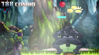 WolfKuro mating press Mienshao and heavily drowning her womb