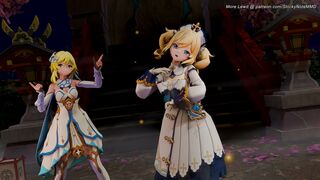 Barbara & Lumine ❤ Bubblin – Genshin Impact MMD 4K 60FPS
