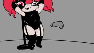 Taski Maiden does some pole dancing