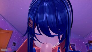 Mita Drains Everything You've Had Pent Up With Her Warm, Wet Mouth