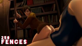 Tracer rides dick in the library! (Animation by me :3)
