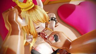 Iwara-bowsette Paizuri Oral