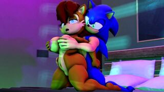 Sally and Sonic in the motel