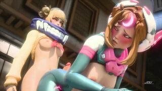 Juno and Kiriko Futanari