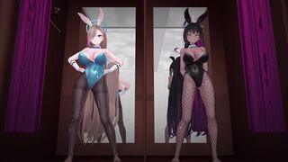 Changing room dance 2 - Asuna and Karin