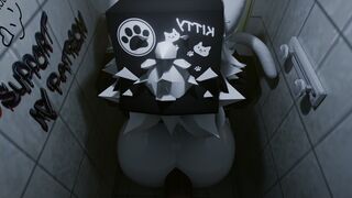 Fucking in the public bathroom - Animation in progress