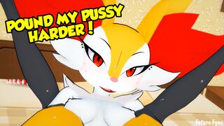 Braixen x Trainer Sex Battle!