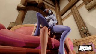 Hot Female Draenei cumshot