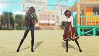 Sunomiya Sana X Sunomiya Hana MMD