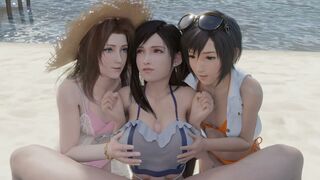 Tifa & Yuffie & Aerith - Beach Party (Compiled) [LazyProcrastinator]