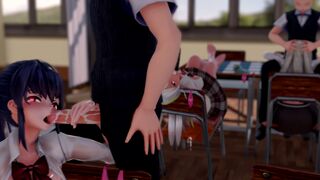 Lovemax - JK girls sweating while cooling off