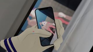 uraraka being fucked in the bathroom while Deku records it