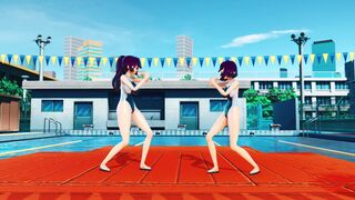 Sunomiya Sana X Sunomiya Hana MMD