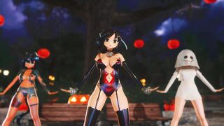 Asuka X Homura X Yumi - Halloween MMD