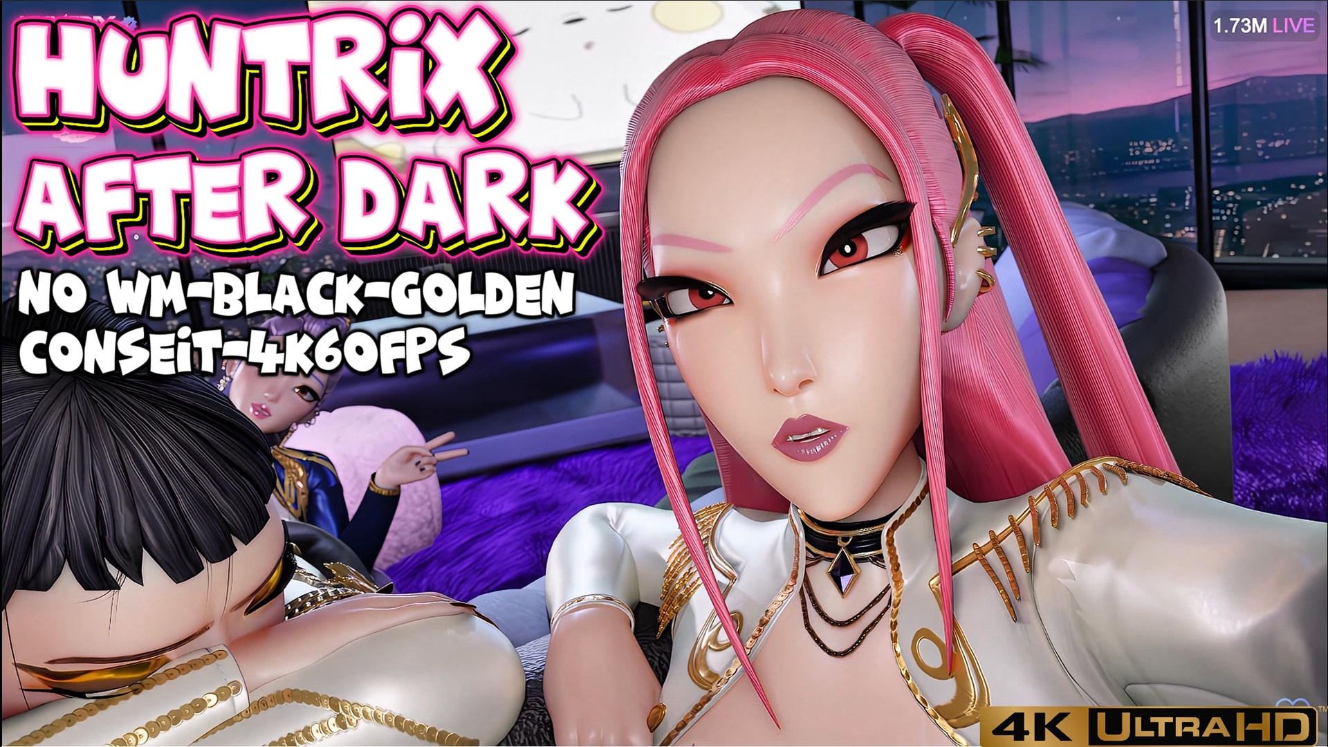 Huntrix After Dark No Wm Black Golden Conseit 4k60fps