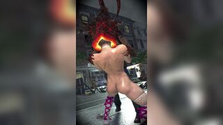 Re3 Ryona SHORT - Jill Valentine (MMA Nude) vs Ne-A Parasite