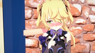 Gloryhole Fischl Blowjob