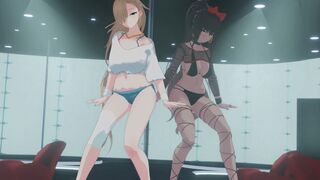 [CrooveNSFW] Blue Archive ‘CnC Finest’ – Asuna x Karin [Soft Edit]