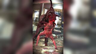 Re3 Ryona SHORT - Jill Valentine (Tentacles) vs Ne-A Parasite