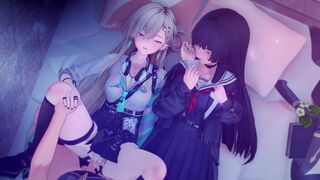 lynae-and-chisa-playing-with-dady-ather-wuthering-waves_1080p