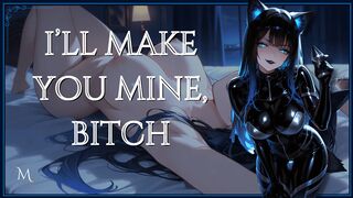 Noir makes you her slut with dark magic - Femdom Humiliation JOI