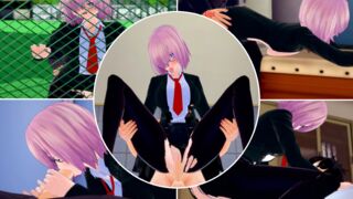 Fucking my kouhai between classes! | Mash Kyrielight, Koikatsu hentai
