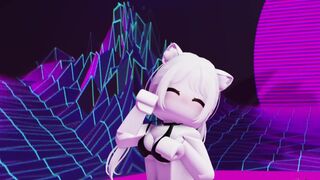 Roblox Cat girl Showing Boobs censored
