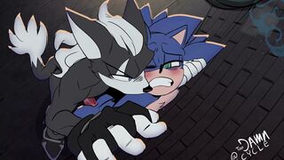 Infinite caught Sonic against wall