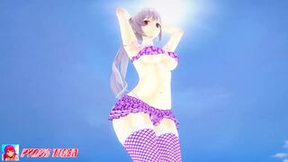 [Koikatsu] Hey Mama(Striptease)|| Keqing & Ganyu (Genshin Impact)