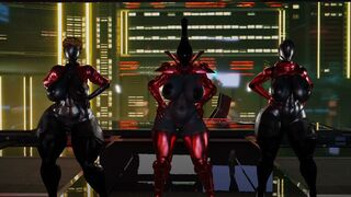 Facless Trio Robo-Dance