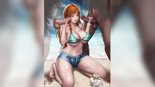 Nami hand job - milkychu