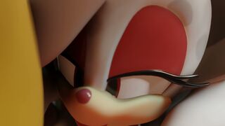 Tails riding bat big boobs