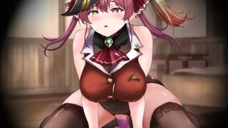 Captain Marine masturbating with a dildo [Engsub]