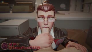 Jean Grey Under Table Blowjob [TableFlipNSFW]