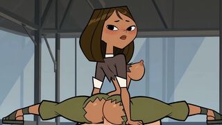 Courtney riding a dick