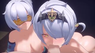 Soldier 11 & Anby, one cock. (Velnier)