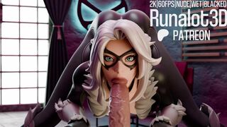 [FORTNITE] Black Cat Standing Blowjob POV