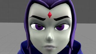 Raven x starfire kiss