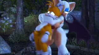 Werebat Rouge smashing Tails Anus