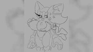 Bokkun teasing Rouge's Boobs [Elmer Galarga]