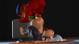 Knuckles docking Rouge