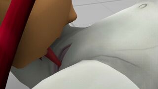 Starfire eating Ravens pussy SFM