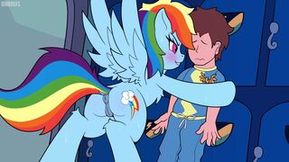 Rainbow Dash taking Charge (bnbigus)