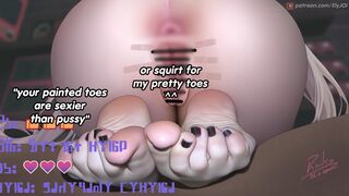 Foot fetish conditioning with Sparxie (JOI, femdom, sph, feet)