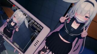 [NTR] Blue Archive Live broadcast of failed courage test - Plana's forced pregnancy