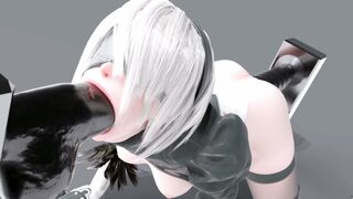 2B Double Horse Dildo 4K